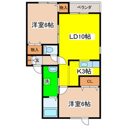 エスタミ菊地の物件間取画像